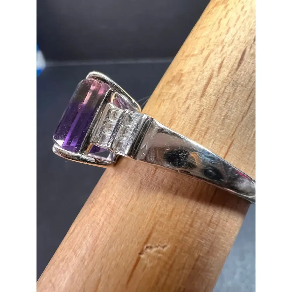 NEW ametrine and topaz sterling silver ring size 11